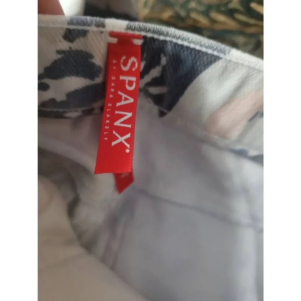 Spanx Jeanish Ankle Leggings, Floral Print, Women's Small